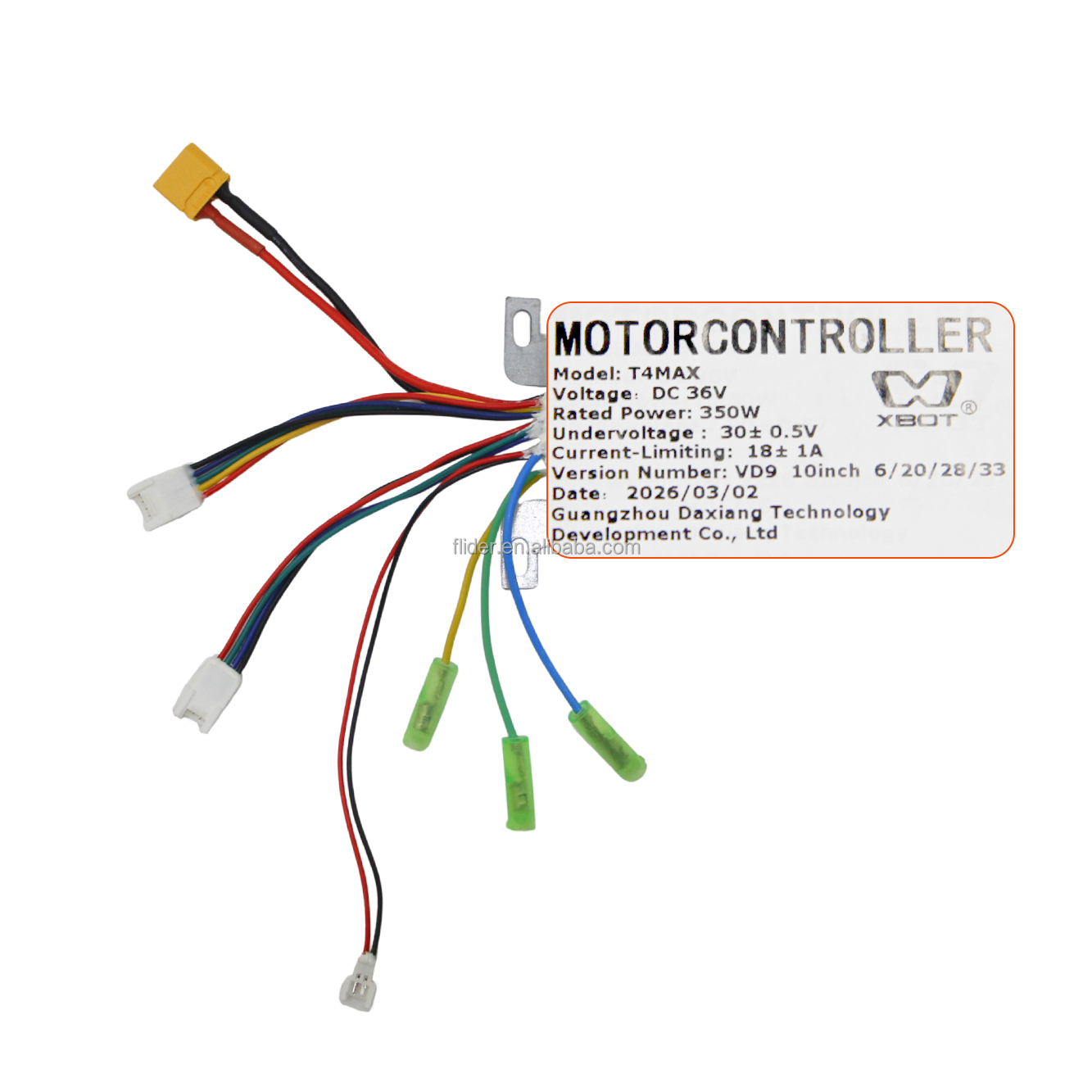 36V 1A Electric Scooter Controller with Aluminum Alloy Housing Motor Driver Board Replacement Part