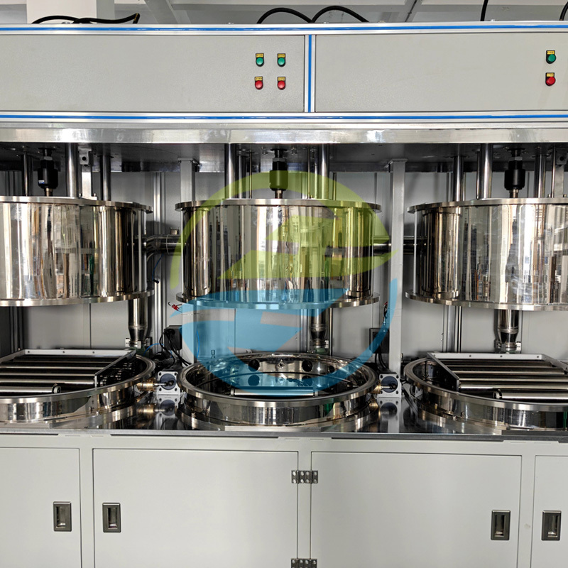 Three-Station Helium Leak Testing Equipment for Automotive A/C Receiver Driers | Automatic Air Tightness Inspection System