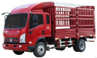 Hot Sale Efficient CASC Diesel 4.5T Light Fence Truck 4*2 Rear Wheel Drive Delivery Truck
