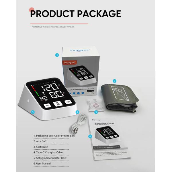 Автоматический метр манометра сфигмоманометра памяти монитора 2*120 кровяного давления руки цифров для измеряя давления