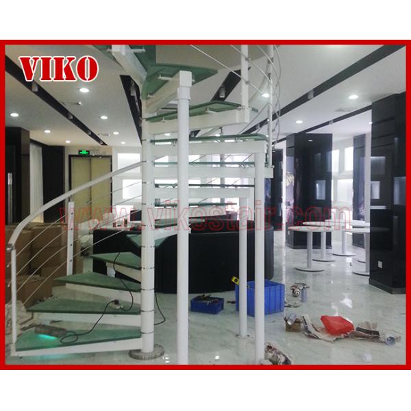 Spiral StaircaseVH45S TreadTempered glassAluminum Baluster Glass Handrail 304Stainless Steel Carbon Steel Powder-coated