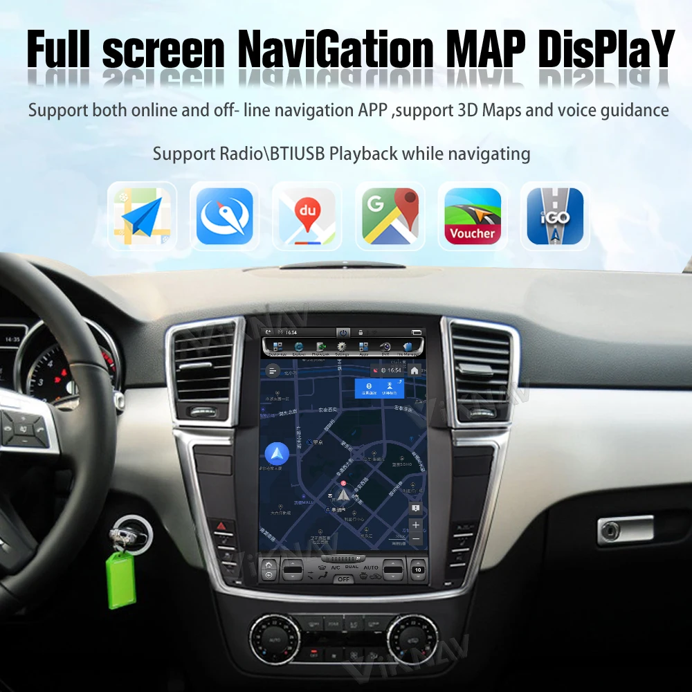 Android радио DVD мультимедиа для Mercedes Benz ML GL 2012-2015 Стерео плеер