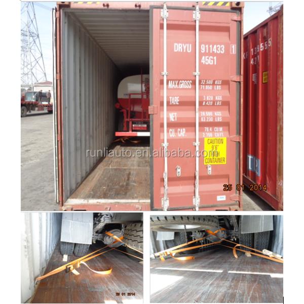 40000 Litres 3 Axle Fuel Tank Semi Trailer Four Compartments Heavy Duty Load