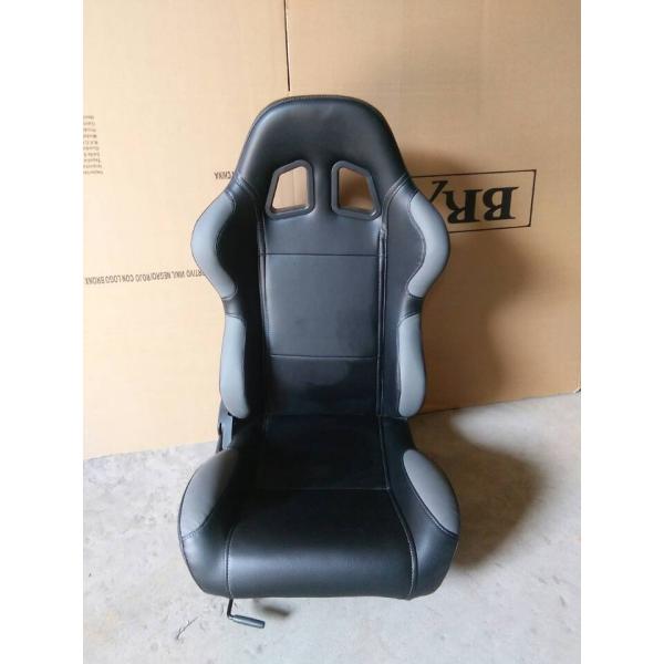 Adjustable Black And Grey Racing Seats , Classic Racing Seats Metal Frame