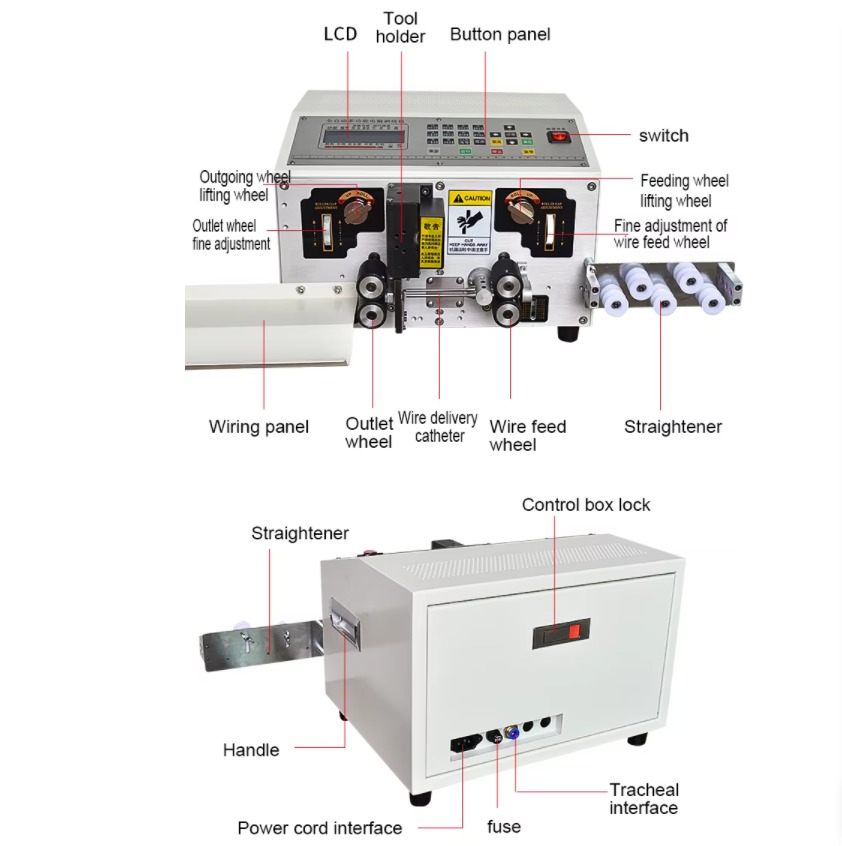 Factory Price Automatic High Speed Electronic Cable Cutting Stripping Machinery with High Output