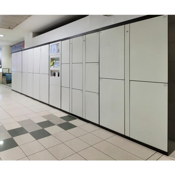 Умный депозит хранения шкафчика багажа библиотеки на открытом воздухе с большим экраном касания