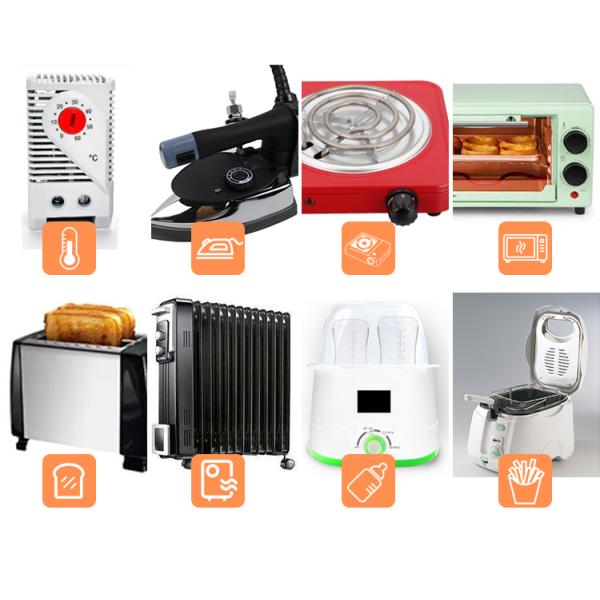 Control de temperatura de la incubadora 250V / 12A Termómetro VDE con prueba de resistencia de 100 ciclos