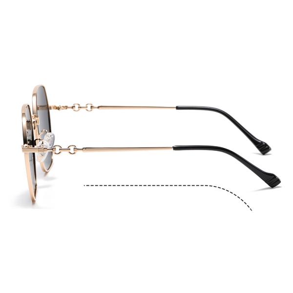 Oversized Metal Frame Sunglasses CE , Square Women'S Polarized Sunglasses