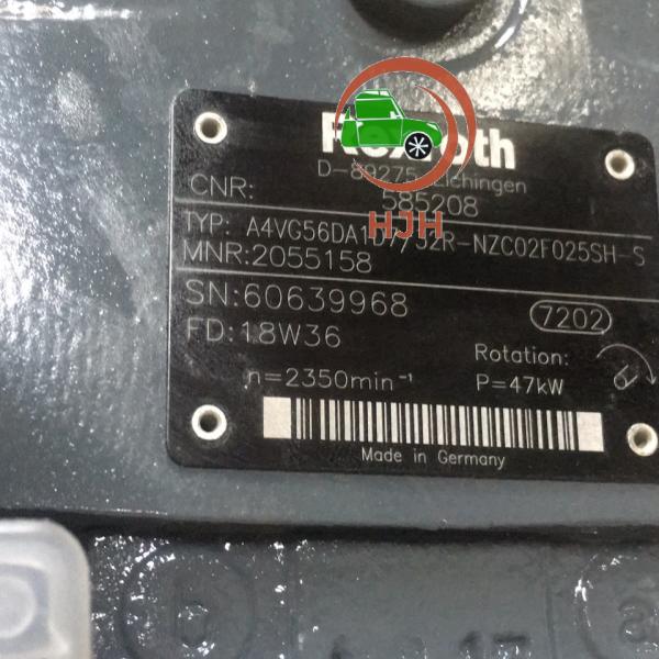 Top- A4VG56 Hydraulic Pump A4VG56 DA1D7-32R-NZC02F023SH-S for Heavy-Duty Construction