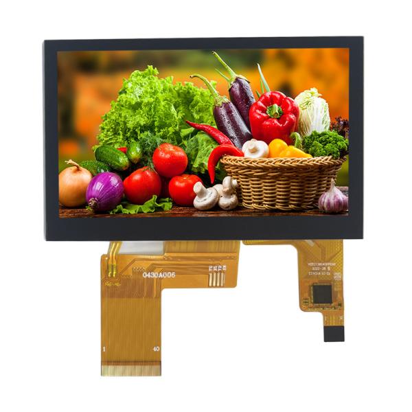 модуль дисплея сенсорного экрана ST7262 350 яркий TFT Lcd 4.3inch 800x480 Ips емкостные
