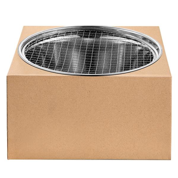 Портативная гриль для барбекю из нержавеющей стали 29 см для кемпинга