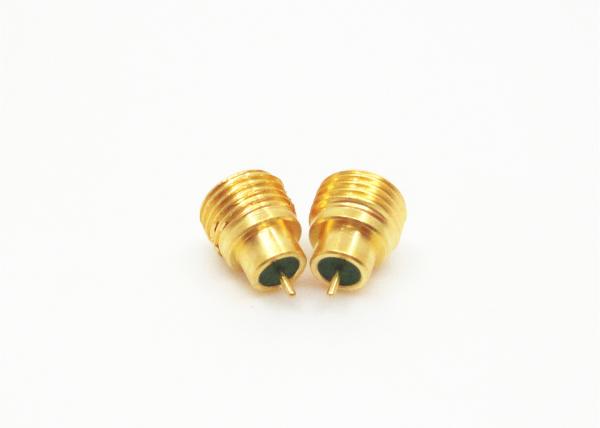 Male Smpm Coaxial Connector Gold Plated  Good Wear Resistance For Military