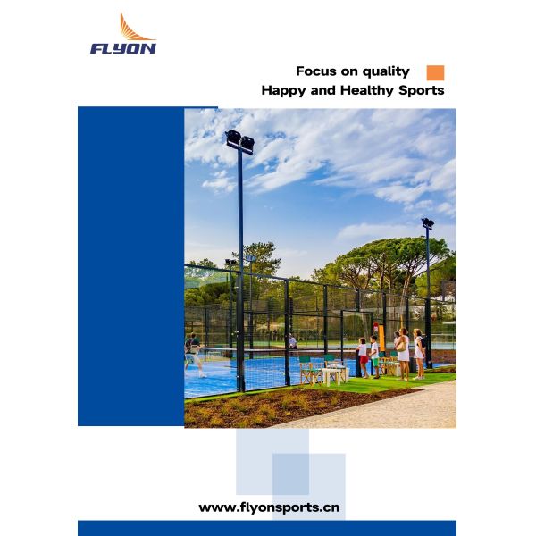Waterproof Padel Tennis Court with Durable Net Fencing and Customized Colors