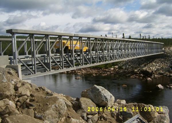 Única ponte de aço do delta da construção da plataforma de ponte do período 36-81m