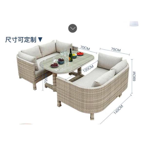 Wholesale Nordic Fashion Chair Indoor Outdoor Hotel Leisure Furniture Rattan Wicker Garden Sofa
