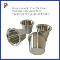 Análise de laboratório Crisol de zircônio com arestas Crisol de metal precioso fundido Zr702