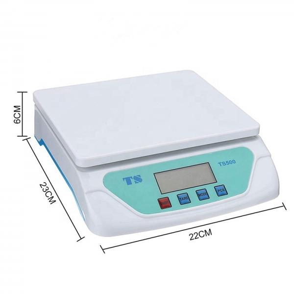 Type de batterie AAA TS-500 Balance de cuisine numérique en acier inoxydable 25 kg Meilleure balance électronique Précision de la machine à peser 1g