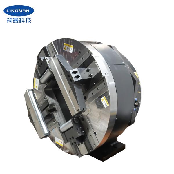 LINGMAN Pneumatic 4 Jaw Full Stroke Main Chuck Of Laser Pipe Cutting Machine With 220mm 245mm 290mm Hollow Size