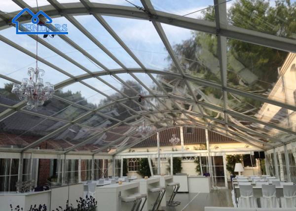 PVC Clear Top Arcum Tents For Restaurant Wedding Multipurpose Top Wedding Tents