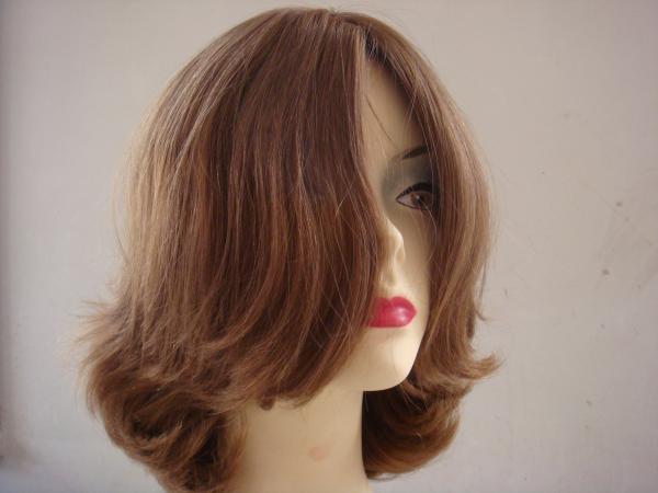 Perruques en cheveux naturels personnalisables pour femmes avec sangles réglables