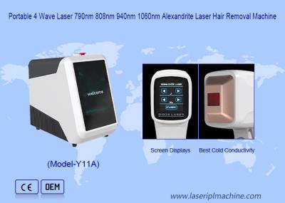 Portable 4 Wavelengths With Cooling System Diode Laser Hair Removal Machine