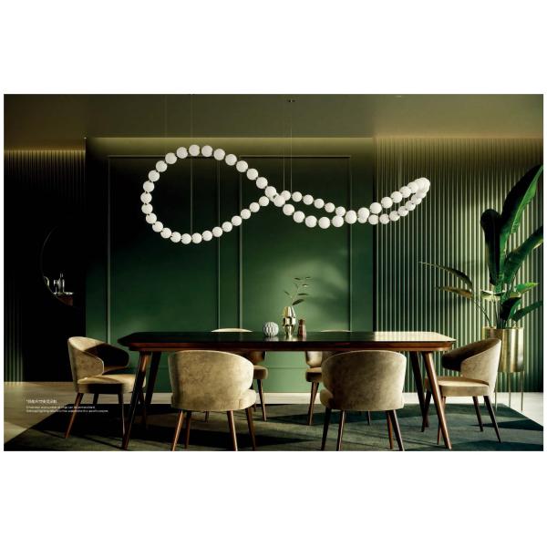Pearl Necklace Buddha Glass Ball Villa Hotel Creative Design Luxury High-End Chandelier Non-Standard High-End Custom