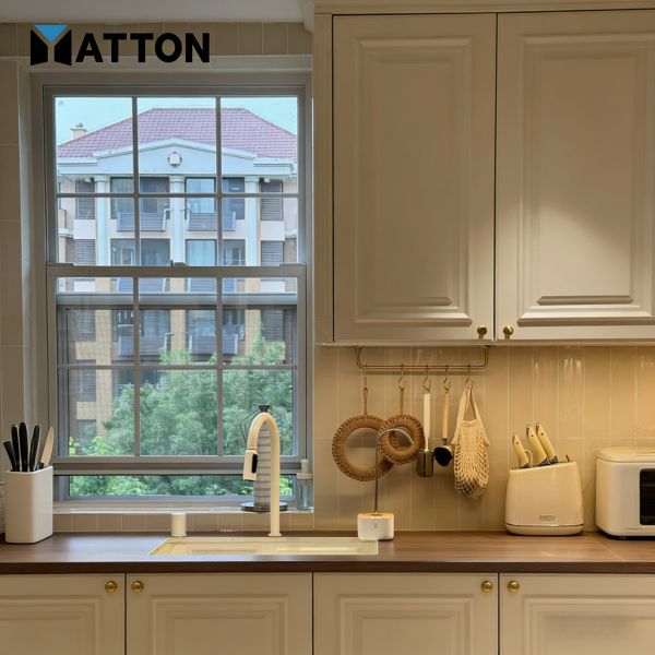 Wholesale Modern Custom Aluminum Hurricane Impact Vertical Sliding Hung Window for Hotel and Living Room