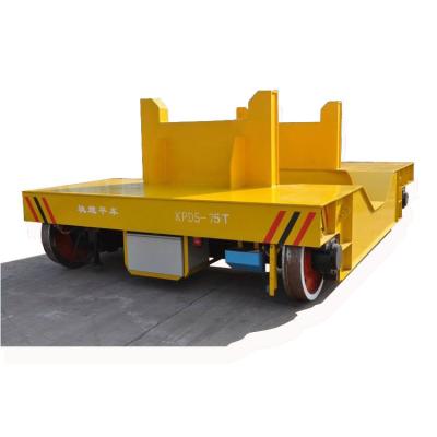 overseas third party service heavy duty electric on-rail transfer cart