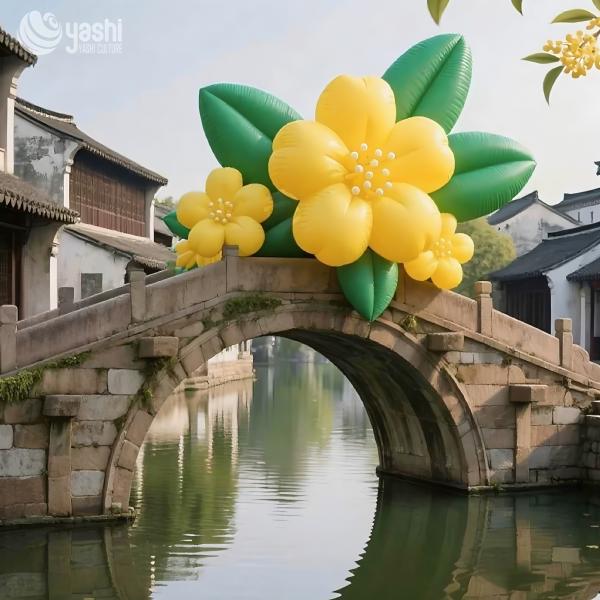 Customizable Inflatable Balloon Flowers for Outdoor Celebration Decoration