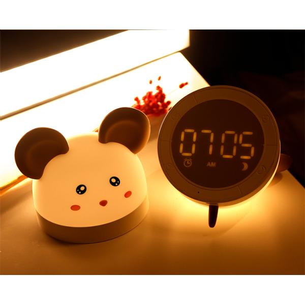 Lâmpada de brinquedo de silicone com silicone suave e 7 cores mudando