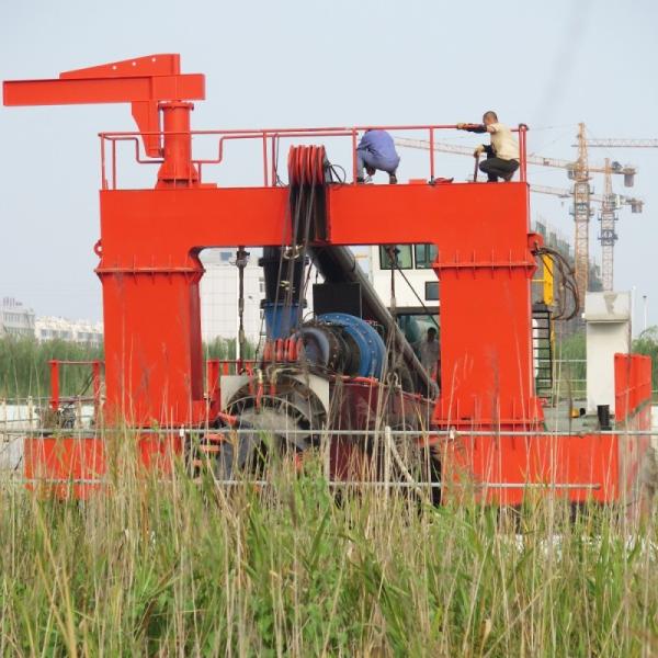 Profundidad 25m Equipo de dragado del río Succión dragado 22 pulgadas con bomba sumergible