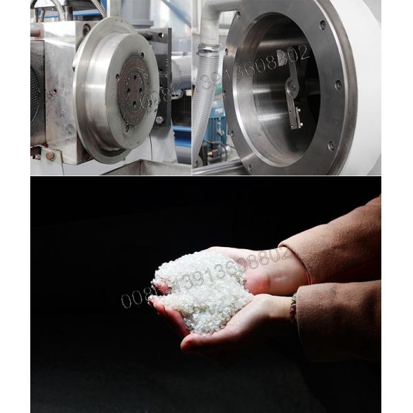 Stainless Steel Recycling Plastic Pellet Machine 100kw With Chinese Brand Reducer