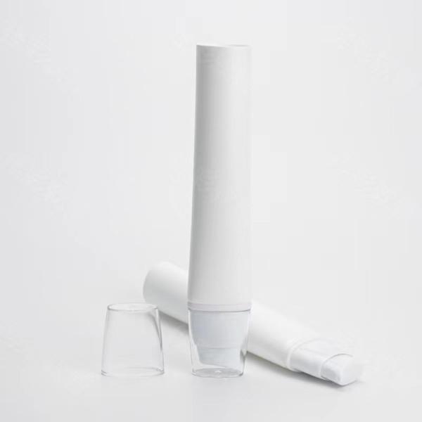 Packaging makeup base cream conditioner hotel tube with syrup dispensing all plastic foam pump