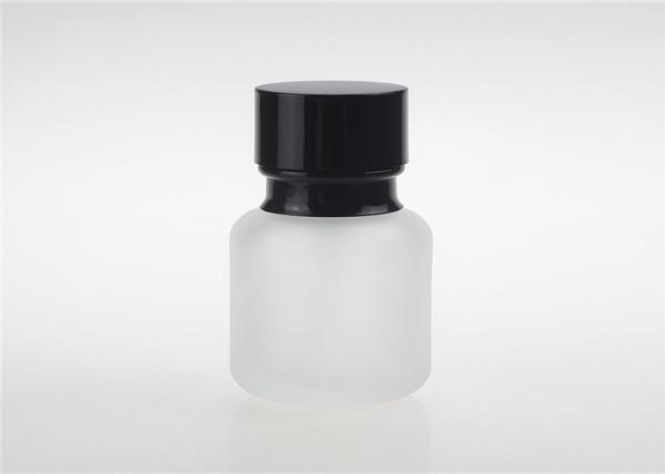 Empty 50ml Glass Lotion Bottles With Pump , Custom Lotion Glass Bottle