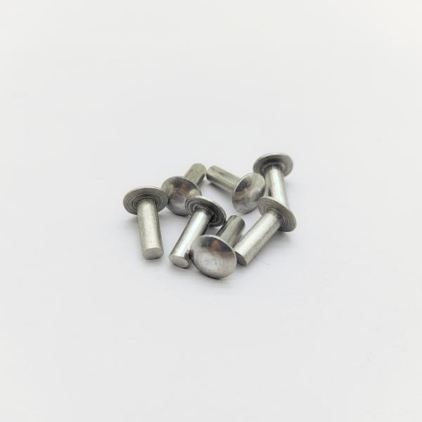 Rivets à tête bombée en aluminium massif, alliage 5056, finition anodisée