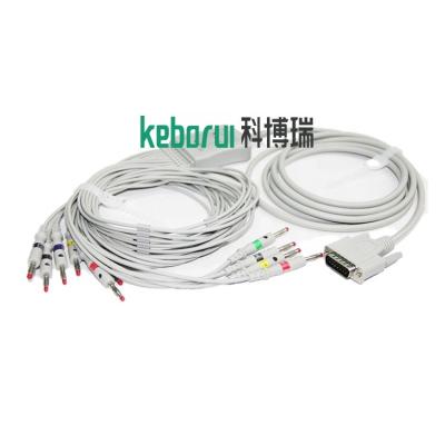 4.0mm Banana Pin Nihon Kohden EKG ECG Patient Cables For ECG Machine