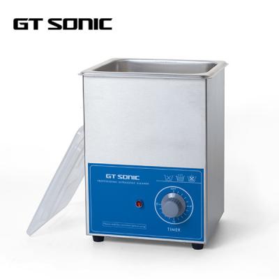mini líquido de limpeza 40kHz dental ultrassônico que carimba o tanque com botão mecânico