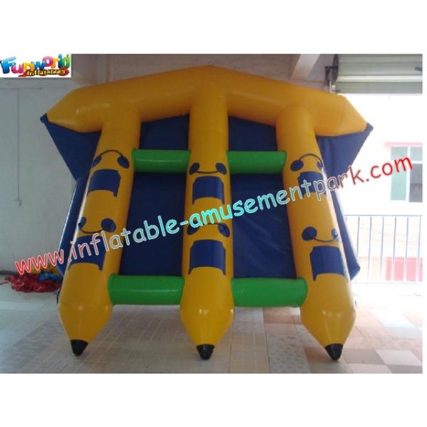 Подгонянные 0.9MM шлюпка брезента PVC раздувная Toys Towable Flyfish для пользы 6 персон
