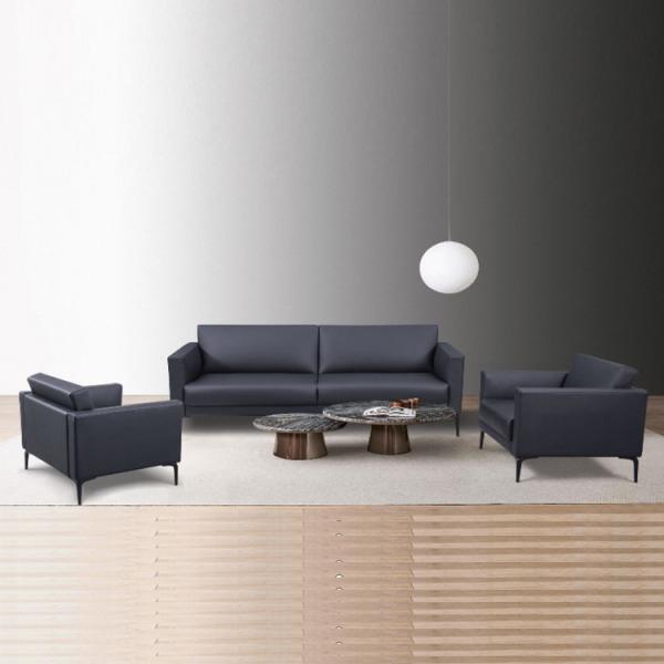 3 2 1 Seat Office Furniture Sofa Black Leather Sectional Durable