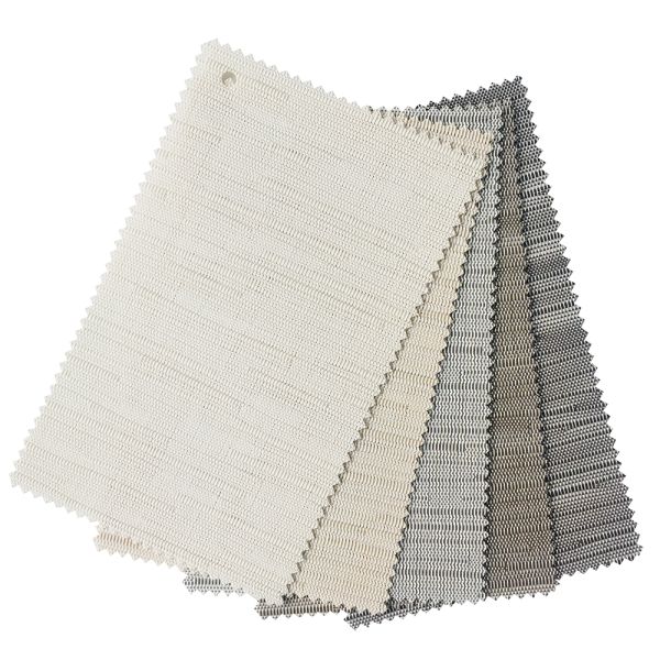 Tissus de stores enrouleurs ignifuges solaires blanc glace à 10 % d'ouverture pour la décoration intérieure