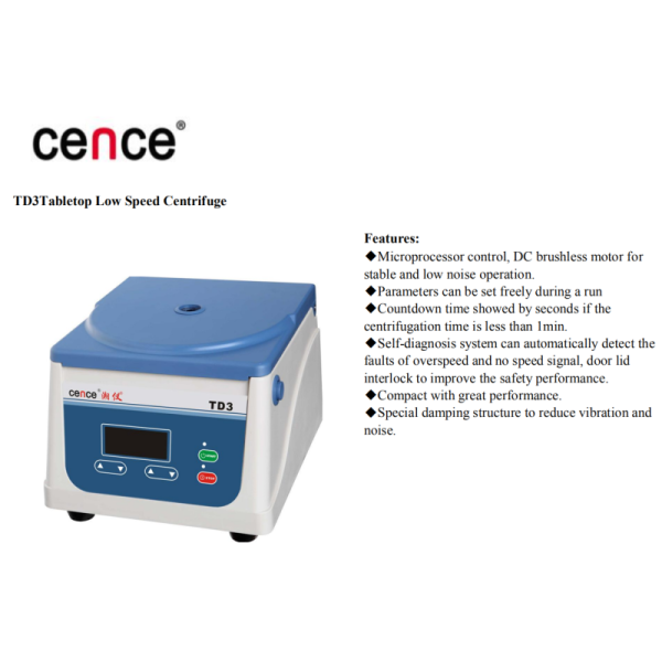 Portable PRP Centrifuge Machine with 4000 RPM and 1980xg RCF for Medical Use