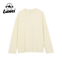 Fabricante Ginásio lavado 230g Espessado Manga longa pescoço redondo 100% algodão suéter de grande porte Streetwear Hoodie