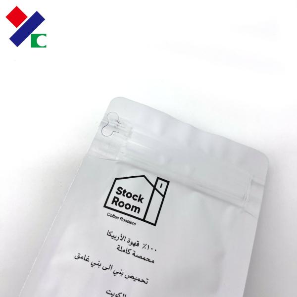 Customized Flexible Packaging Flat Bottom Coffee Bag 100g  250g 500g 1kg