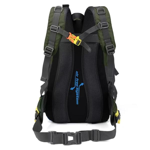Black Waterproof Hiking Backpack 30-40L Camping Waterproof Cycle Backpacks