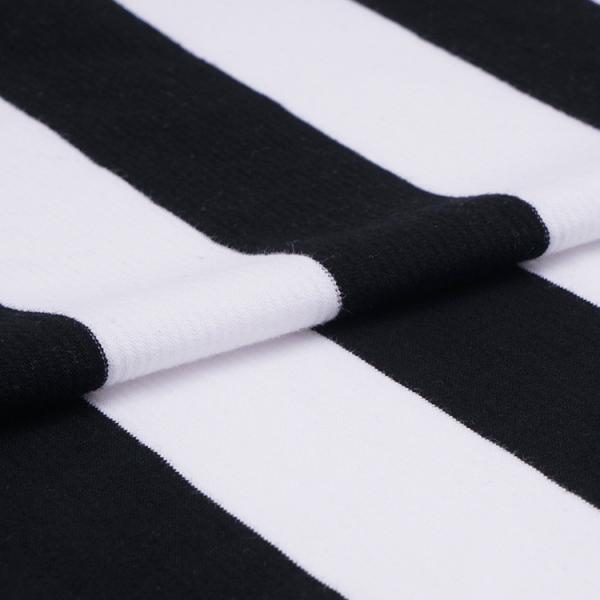 Прочная и стираемая, удобная для кожи и здоровая полосатая хлопковая ткань для спортивных костюмов