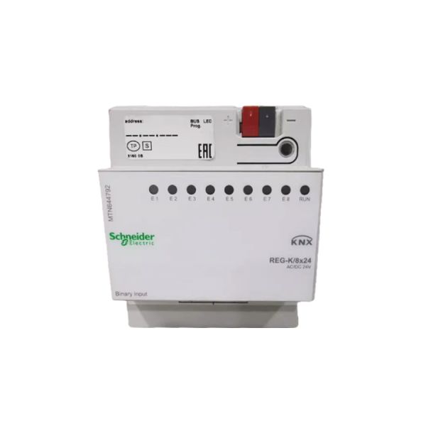 Schneide SpaceLogic KNX REG-K 8 Channel 24V Binary Input Module MTN644792 for BAS Systems