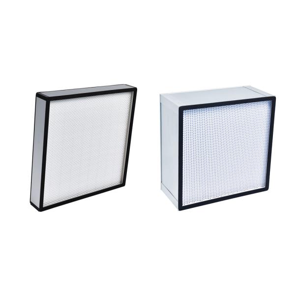 Нестандартная конструкция воздушного фильтра чистой комнаты 0,3 микронов глубоко плиссирует Hepa H13 H14 Ulpa U15