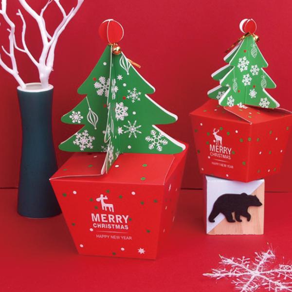 Matte Lamination 128gsm 1C Printing Christmas Card Gift Boxes