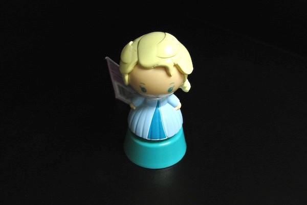 Frozen Princess Plastic Toy Figures With Disney Logo Blue / Pink Color
