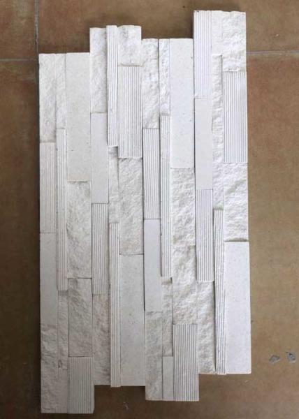 Natural slate marble culture stone sawn cut split China white color